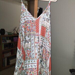 Multi print handkerchief dress
